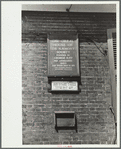 Sign on the great house of the Harmony Society, Ambridge, Pennsylvania