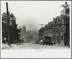 Houses on "The Hill" slum section of Pittsburgh, Pennsylvania