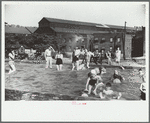 Homemade swimming pool built by steelworkers for their children, Pittsburgh, Pennsylvania