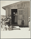 Temporary schoolhouse. Bosque Farms, New Mexico