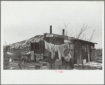 A shanty built of refuse near the Sunnyside slack pile, Herrin, Illinois. Many residences in southern Illinois coal towns were built with money borrowed from building and loan associations