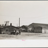 Shacks used to house workers, Shellpile, New Jersey, in oyster packing plant
