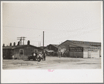 Shacks used to house workers, Shellpile, New Jersey, in oyster packing plant