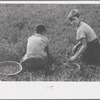 Children picking cranberries, Burlington County, New Jersey