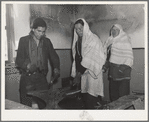 Pueblo Indians in the Indian Service School. Taos, New Mexico