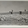 Facing a stock water dam. Sioux County, Nebraska. Pine Ridge land use project