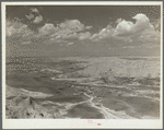 View of land purchased by United States Resettlement Administration for extension of Badlands National Park. South Dakota