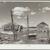 A sod house homestead on submarginal land purchased by United States Resettlement Administration. Pennington County, South Dakota