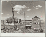 A sod house homestead on submarginal land purchased by United States Resettlement Administration. Pennington County, South Dakota