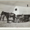 Sheep wagon. Natrona County, Wyoming