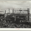 Natural spring cleaned and fenced on land use project. Converse County, Wyoming
