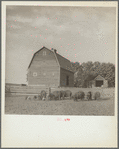Barnyard scene on farm of rehabilitation client. Custer County, Nebraska