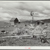 A submarginal farm purchased by Resettlement Administration and to be returned to grazing land. Oneida County, Idaho