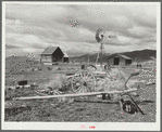 A submarginal farm purchased by Resettlement Administration and to be returned to grazing land. Oneida County, Idaho