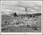 A submarginal farm purchased by Resettlement Administration and to be returned to grazing land. Oneida County, Idaho