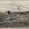 A submarginal farm purchased by Resettlement Administration and to be returned to grazing land. Oneida County, Idaho