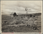 A submarginal farm purchased by Resettlement Administration and to be returned to grazing land. Oneida County, Idaho