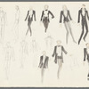Dancin': Untitled draft costume sketches for tuxedos
