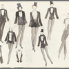 Dancin': Untitled draft costume sketches for tuxedos