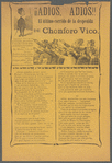 ¡¡Adios, Adios!! El último corrido de la despedida de Chonforo Vico.