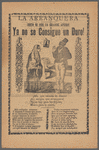 La arranquera. ¡Esto si que es grande apuro!  Ya no se consigue un duro!