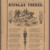 Memorias y recepción en los profundisimos infiernos del bandido Nicolas Torres.