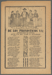 La Continuacion, Señores, De Los Pronosticos Va; Aprendaselos de Memoria Que Ya Se Van A  Acabar.