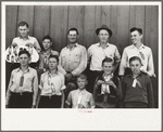 4-H Club boys, all sons of resettlement families on Western Slope Farms, Colorado, pose with their leader (top row, third from left)