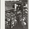 Loading sheep into stockcars, Denver, Colorado