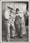 Farmers at rural auction, Pettis County, Missouri