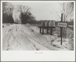 Milk cans along rural road, Orange County, New York