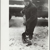 Member of snow removal crew, Chillicothe, Ohio