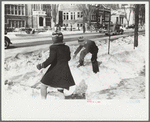 Children having snowball fight, Chillicothe, Ohio