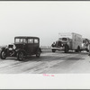 Cars stopped on Highway U.S. 50 because of auto wreck, Ross County, Ohio