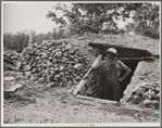 Dugout for food storage built by rehabilitation client. Cherokee County, Kansas