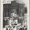 Photograph of ink rendering of exterior of Tony Pastor's 14th Street Theatre