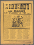 El Pronunciamiento de Mexico en Febrero de 1913