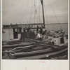The buy boat of the oyster fleet. Rock Point, Maryland