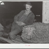 Rehabilitation client with his tobacco crop. Oxford, North Carolina