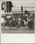 Scene along Bathgate Avenue in the Bronx, a section from which many of the New Jersey homesteaders have come, New York