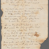 Poems, undated; fragments; poems by others; fragment of dress worn by her at Court Ball in Quebec (1780)