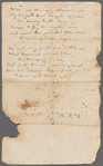Poems, undated; fragments; poems by others; fragment of dress worn by her at Court Ball in Quebec (1780)