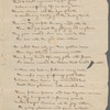 Poems, undated; fragments; poems by others; fragment of dress worn by her at Court Ball in Quebec (1780)