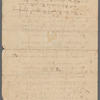 Poems, undated; fragments; poems by others; fragment of dress worn by her at Court Ball in Quebec (1780)
