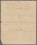 Poems, undated; fragments; poems by others; fragment of dress worn by her at Court Ball in Quebec (1780)