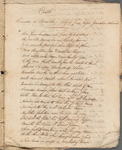 Poems, undated; fragments; poems by others; fragment of dress worn by her at Court Ball in Quebec (1780)