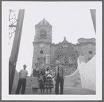 José Limón in front of a church in Mexico