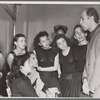José Limón talking to members of the Academia de la Danza including Anna Merida, Beatriz Flores, and others
