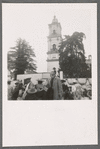 José Limón in front of a church in Mexico