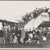 José Limón dance company departing plane for South American tour